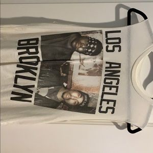 Tank top shirt with Tupac and Biggie Smalls